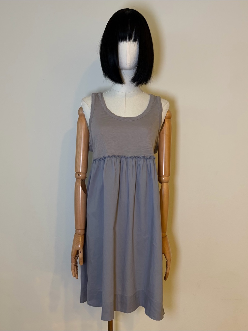 J.Crew Grey Cotton Babydoll Dress